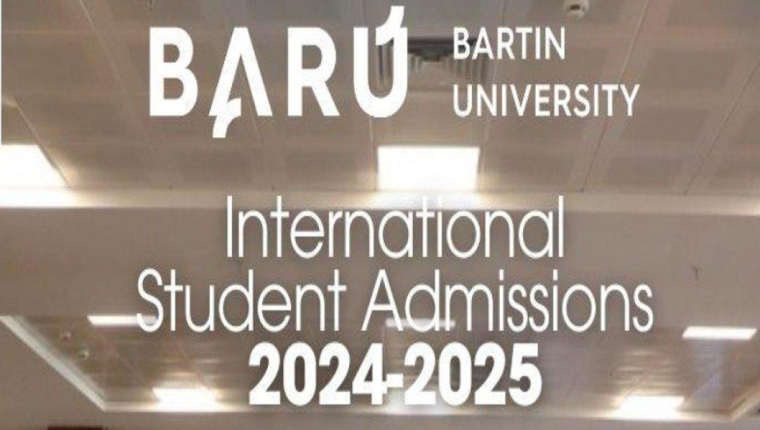 Bartın Üniversitesinin 2024-2025 Akademik Yılı için uluslararası öğrenci alımı 